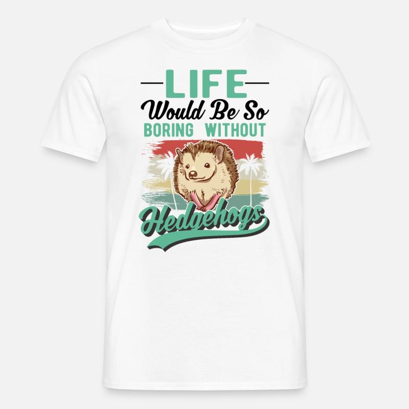 Igel Geschenk Stacheligel - Männer T-Shirt - Weiß