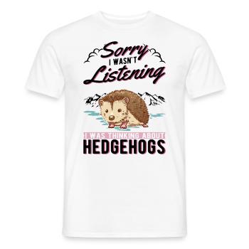 Hérisson Cadeau Hérisson épineux - T-shirt homme - blanc - Devant - AI Model Male 178 dark (178cm)