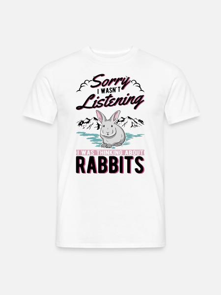 Rabbit Bunny Rabbit Rabbit Rabbit - Men's T-Shirt - white