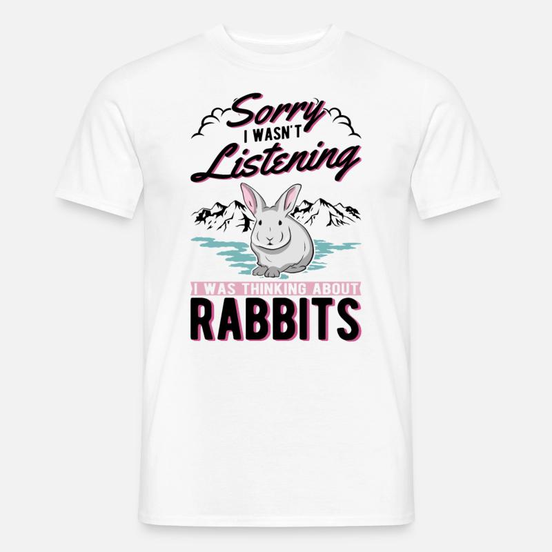 Rabbit Bunny Rabbit Rabbit Rabbit - Men’s T-shirt - white