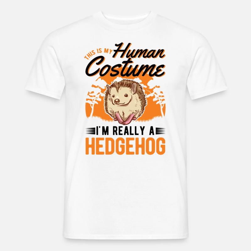 Hérisson Halloween Costume de hérisson - T-shirt homme - blanc