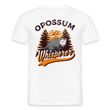 Opossum Whisperer Opossum Whisperer Marsupial - T-shirt homme - blanc - Devant - AI Model Male 178 dark (178cm)