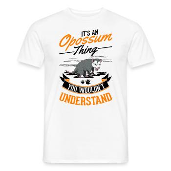 Opossum Ding Possum Marsupial - Men's T-Shirt - white - Front - AI Model Male 178 dark (178cm)