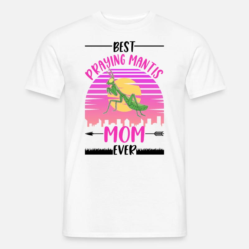 Beste Gottesanbeterin Mama - Männer T-Shirt - Weiß