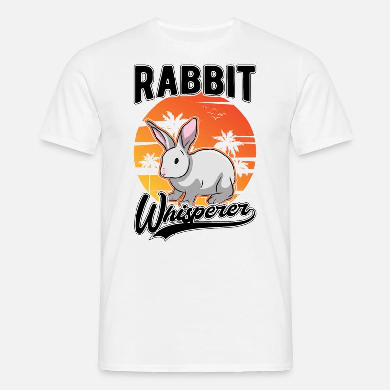 Rabbit Whisperer Rabbit Whisperer - Men's T-Shirt - white