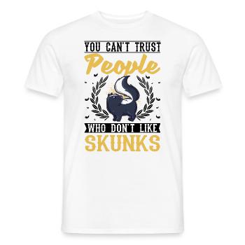 Skunk Lover - Men's T-Shirt - white - Front - AI Model Male 178 dark (178cm)