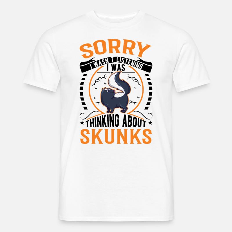 Stinktier Geschenk - Männer T-Shirt - Weiß