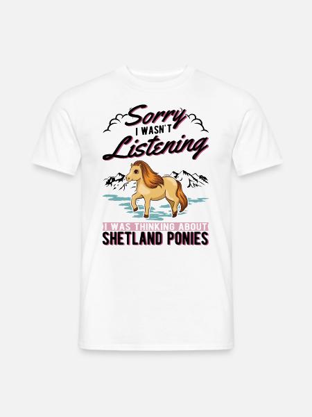 Shetland Pony Shetland-Pony Shetty - Men's T-Shirt - white