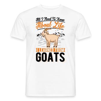 Cadeau de berger de chèvre - T-shirt homme - blanc - Devant - AI Model Male 178 dark (178cm)