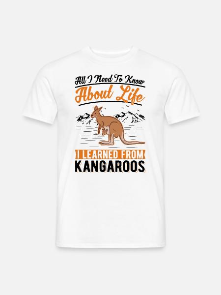 Kangaroo Australia Australian Kangaroo - Men's T-Shirt - white