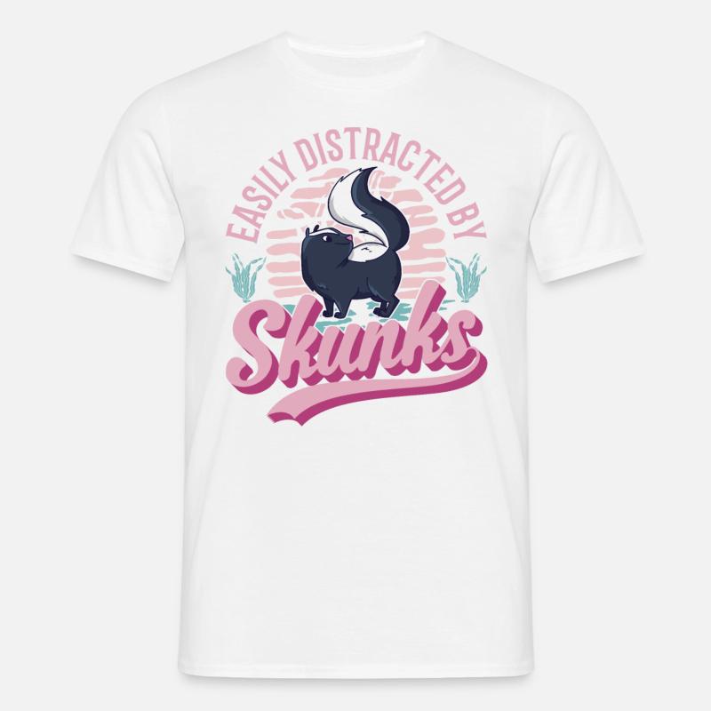 Stinktier Geschenk - Männer T-Shirt - Weiß