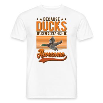 Ducks Gift Duck Breeders - Men's T-Shirt - white - Front - AI Model Male 178 dark (178cm)