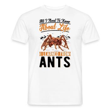 Ants Ant Farm Anthill Fire Ants - Men's T-Shirt - white - Front - AI Model Male 178 dark (178cm)