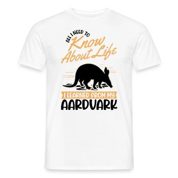 Aardvark Cadeau Aardvark - T-shirt homme - blanc - Devant - AI Model Male 178 dark (178cm)
