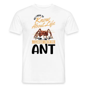 Ameisen Ameisenfarm Ameisenhaufen Feuerameisen - Männer T-Shirt - Weiß - Vorne - AI Model Male 178 dark (178cm)