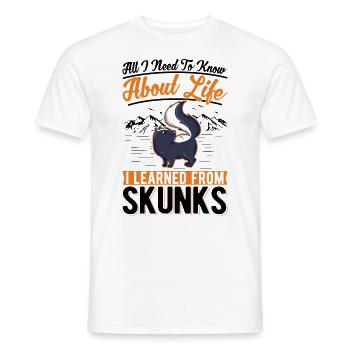 Stinktier Geschenk - Männer T-Shirt - Weiß - Vorne - AI Model Male 178 dark (178cm)