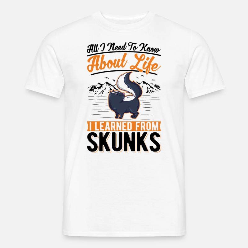 Stinktier Geschenk - Männer T-Shirt - Weiß