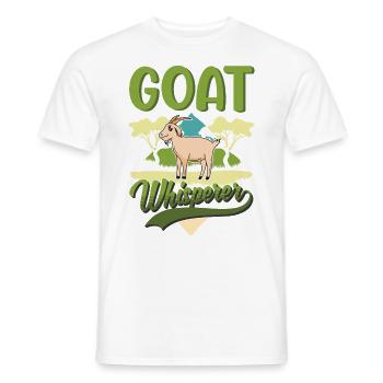 Goats Whisperer Goat host Goat - Men's T-Shirt - white - Front - AI Model Male 178 dark (178cm)