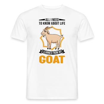 Chèvres Cadeau Chèvre Hôte Chèvre - T-shirt homme - blanc - Devant - AI Model Male 178 dark (178cm)