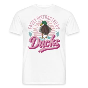 Ducks Gift Duck Breeders - Men's T-Shirt - white - Front - AI Model Male 178 dark (178cm)