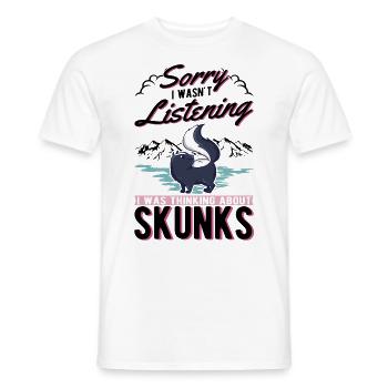 Cadeau Skunk - T-shirt homme - blanc - Devant - AI Model Male 178 dark (178cm)