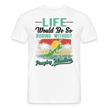 Mante religieuse Cadeau Mante Mante Mante Mante Mante Mante - T-shirt homme - blanc - Devant - AI Model Male 178 dark (178cm)
