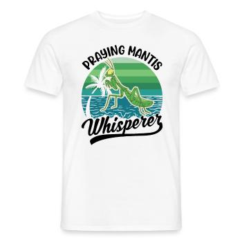 Mante religieuse chuchotant Mante Mante Mante Mante Mante Mante - T-shirt homme - blanc - Devant - AI Model Male 178 dark (178cm)