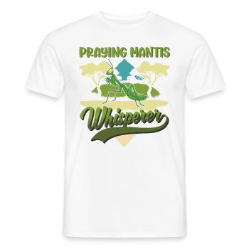 Mante religieuse chuchotant Mante Mante Mante Mante Mante Mante - T-shirt homme - blanc - Devant - AI Model Male 178 dark (178cm)
