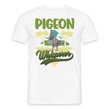 Pigeons Whisperers City pigeon pigeon fanciers - Men's T-Shirt - white - Front - AI Model Male 178 dark (178cm)