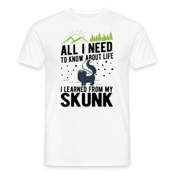 Skunk Spruch Stinktier - Männer T-Shirt - Weiß - Vorne - AI Model Male 178 dark (178cm)