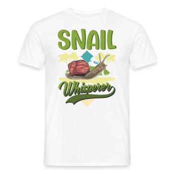 Escargots Whisperer Vignoble Escargot - T-shirt homme - blanc - Devant - AI Model Male 178 dark (178cm)