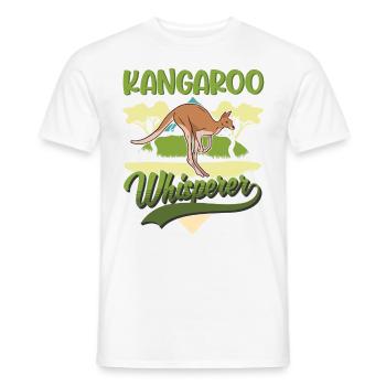 Kangaroo Whisperer Australia Kangaroo - Men's T-Shirt - white - Front - AI Model Male 178 dark (178cm)