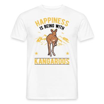 Kangaroo Luck Australian Kangaroo - Men's T-Shirt - white - Front - AI Model Male 178 dark (178cm)