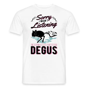 Degu Gift Shrub Rat Forest Degu - Men's T-Shirt - white - Front - AI Model Male 178 dark (178cm)