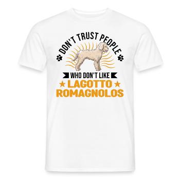 Lagotto Romagnolo Wasserhund - Männer T-Shirt - Weiß - Vorne - AI Model Male 178 dark (178cm)