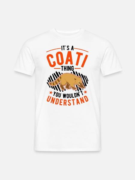 Coati Ding Proboscis Coati - Men's T-Shirt - white