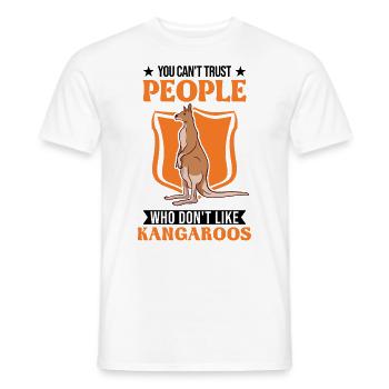 Kangaroo Australia Australian Kangaroo - Men's T-Shirt - white - Front - AI Model Male 178 dark (178cm)