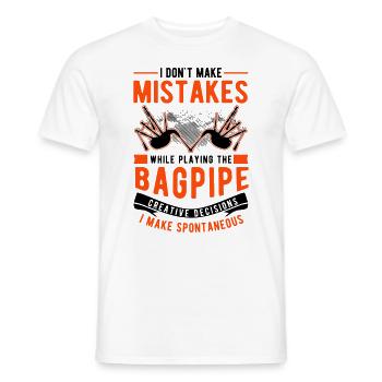 Bagpipes: Creative Choices - Men's T-Shirt - white - Front - AI Model Male 178 dark (178cm)