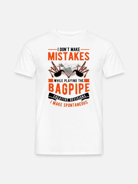 Bagpipes: Creative Choices - Men's T-Shirt - white