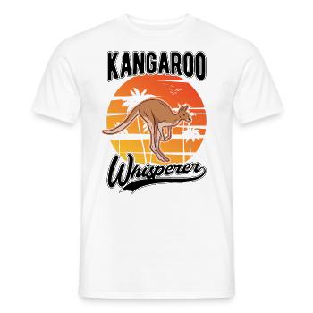 Kangaroo Whisperer Australia Kangaroo - Men's T-Shirt - white - Front - AI Model Male 178 dark (178cm)