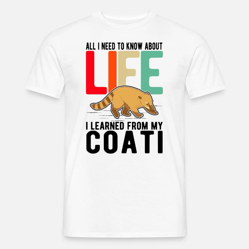 Coati Gift Proboscis Bear Coati - Men's T-Shirt - white