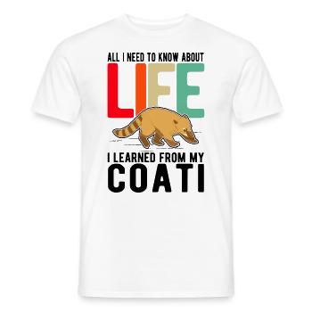 Coati Gift Proboscis Bear Coati - Men's T-Shirt - white - Front - AI Model Male 178 dark (178cm)
