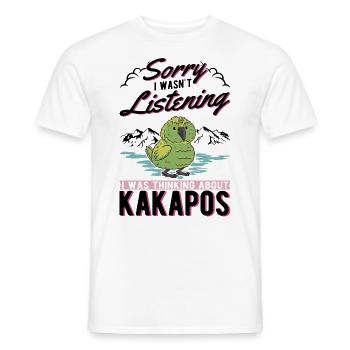 Kakapo Bird Night Parrot - Men's T-Shirt - white - Front - AI Model Male 178 dark (178cm)