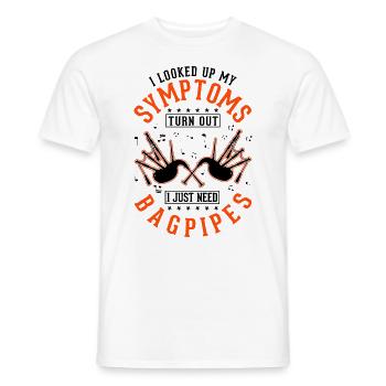Bagpipes bagpipers - Men's T-Shirt - white - Front - AI Model Male 178 dark (178cm)