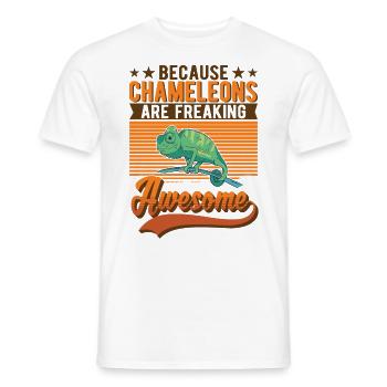 Porque los camaleones son un camaleón increíble - Camiseta hombre - blanco - delante - AI Model Male 178 dark (178cm)