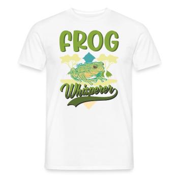 Frosch Flüsterer Geschenk Laubfrosch - Männer T-Shirt - Weiß - Vorne - AI Model Male 178 dark (178cm)