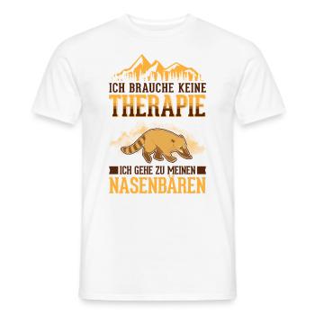 Coati Therapy Coati Proboscis Bear - Men's T-Shirt - white - Front - AI Model Male 178 dark (178cm)
