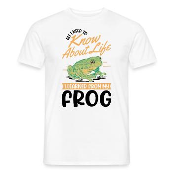 Grenouille Rainette Grenouille grimpante - T-shirt homme - blanc - Devant - AI Model Male 178 dark (178cm)