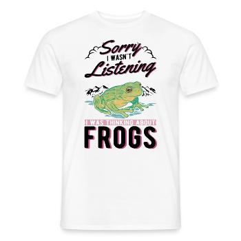 Grenouille cadeau Rainette - T-shirt homme - blanc - Devant - AI Model Male 178 dark (178cm)