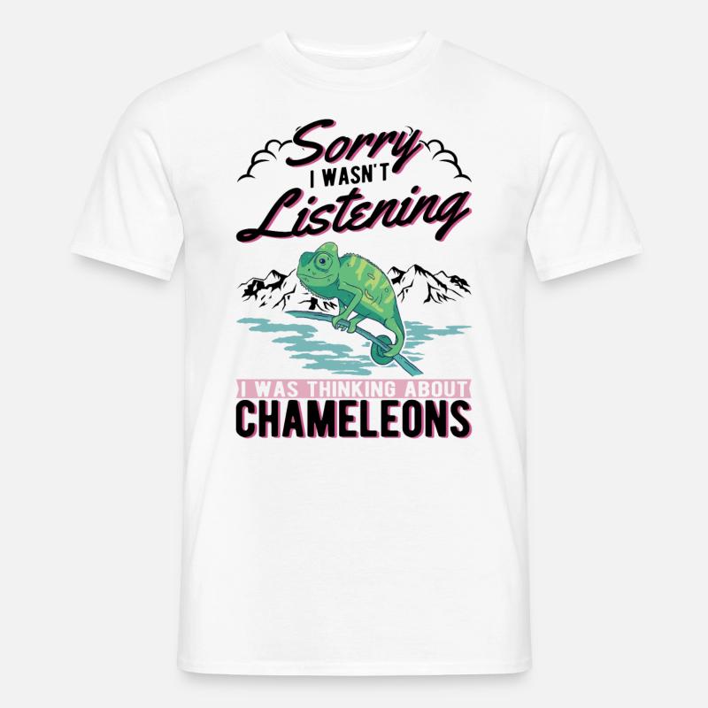 Chamäleon Geschenkidee Chameleon - Männer T-Shirt - Weiß